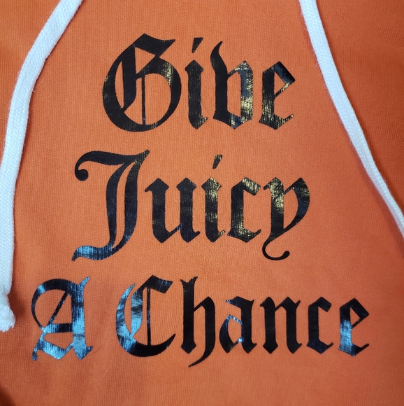 Juicy couture orange baggy hoodie sweater medium - Picture 4 of 5